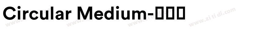Circular Medium字体转换